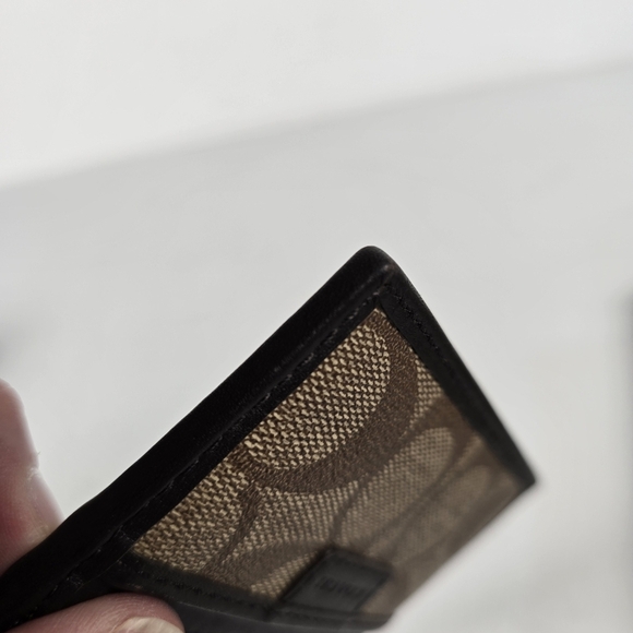 NWOT Coach Signature Brown Leather Credit Card Case/Wallet 4x3 - Picture 7 of 7